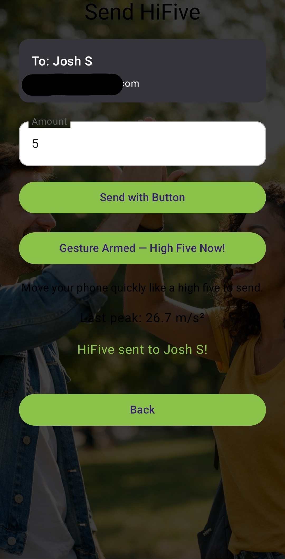 Hi5 App screenshot